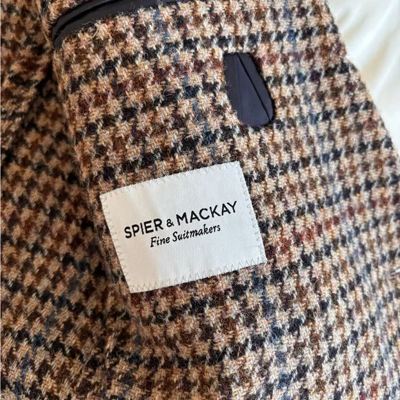 Vintage Wool Houndstooth Blazer - Picture 3 of 3